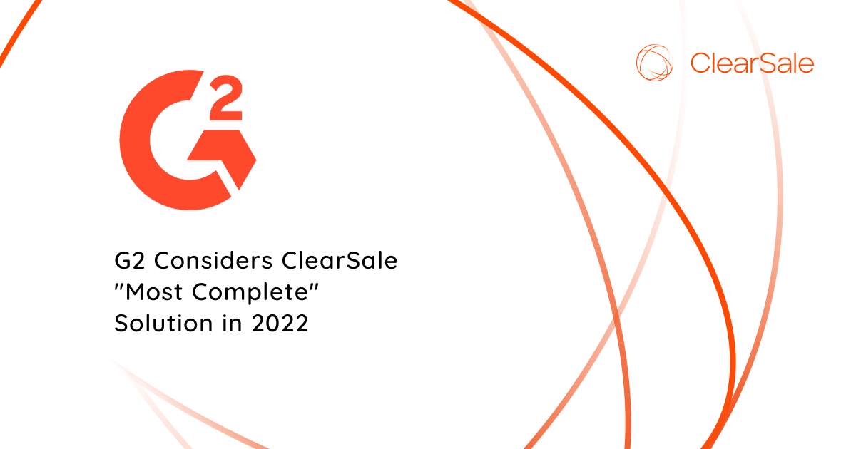 G2 Considers ClearSale "Most Complete" Solution in 2022